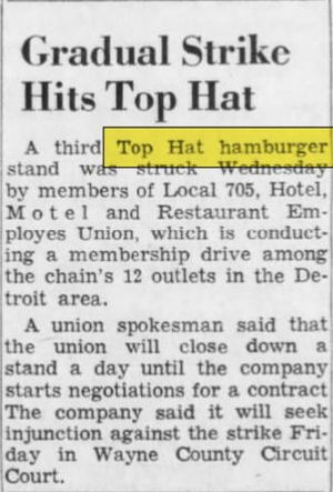 Top Hat Hamburgers - April 1967 Workers Strike (newer photo)